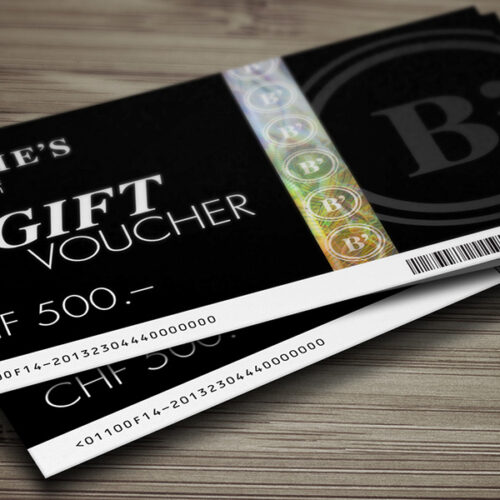 Gift vouchers for Bernie’s fashion boutique